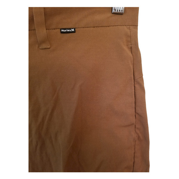 Hurley Men's Chino Shorts Brown 4 Pockets Size 28 Inseam 7.5 in - Picture 4 of 8